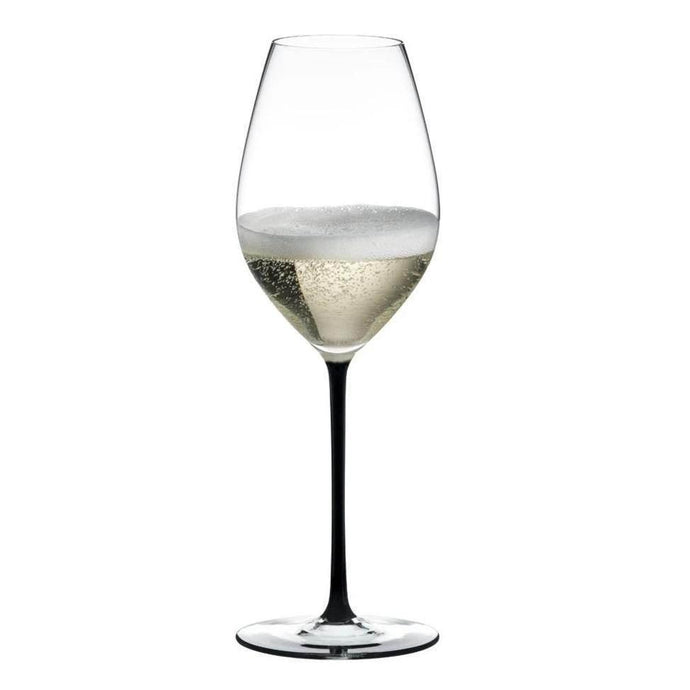 Riedel Fatto A Mano Champagne Black Glass (Single) - {{ The Riedel Shop }} (4744964472969)