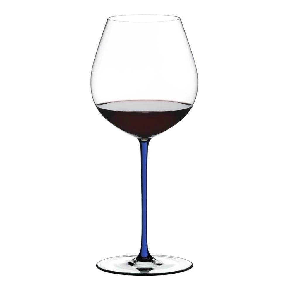 Riedel Fatto A Mano Old World Pinot Noir Dark Blue Glass (Single) The