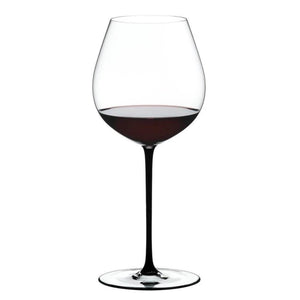 Riedel Fatto A Mano Old World Pinot Noir Black Glass (Single) - {{ The Riedel Shop }}